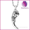 wholesale wolf tooth design stainless steel pendant with chain